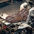 thumbnail image 2 of KUIFORTI Red Camouflage ATV Seat Cover Four Wheeler Seat Cover Dustproof Waterproof Seats Protect Compatible with Polaris Sportsman Polaris Scrambler Honda Rancher, 2 of 7