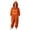 Orange, variant on YunPes Boys & Girls Pumpkin Onesie Baggy Casual Flannel Hooded Jumpsuit Kids Funny Dress Up for Fall Festivals Party Carnival Halloween