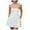 White, variant on GEWSEY Women's Sexy Summer Strapless Mini Dress Off Shoulder Sleeveless Ruffle Flowy Party Dresses White, M