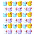 thumbnail image 4 of SHISUYAN 80Pcs Mini Resin Ducks Figures Cute Tiny Ducks Resin Miniatures Animals Model (Mixed Color), 4 of 8