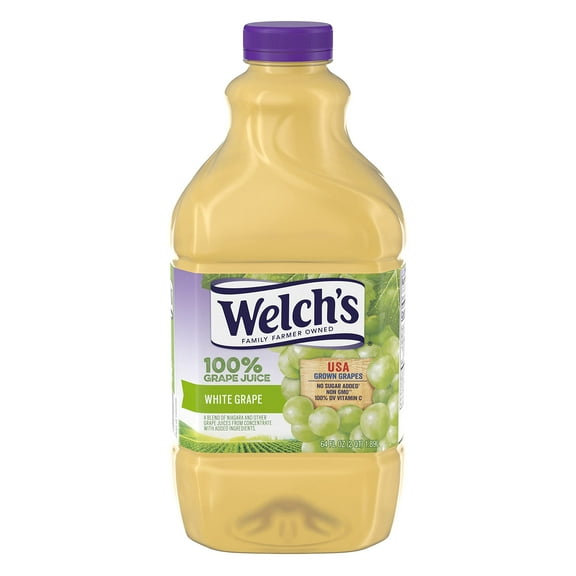 Welch's 100% White Grape Juice 64 fl oz Bottle (Pack of 24)
