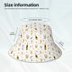 thumbnail image 3 of Fotbe Beer Sombrero Tipo Pescador con Estampado – Sombrero de Sol de Algodón de Moda para Playa, Golf, Pesca, 3 of 6