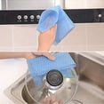 thumbnail image 4 of Wipes Disposable Dish Cloths Heavy Duty Kitchen Towels Reusable Cleaning Wipe, 60 Count 11.9"X23.7" Blue Absorbent, Fast Dry, 4 of 6