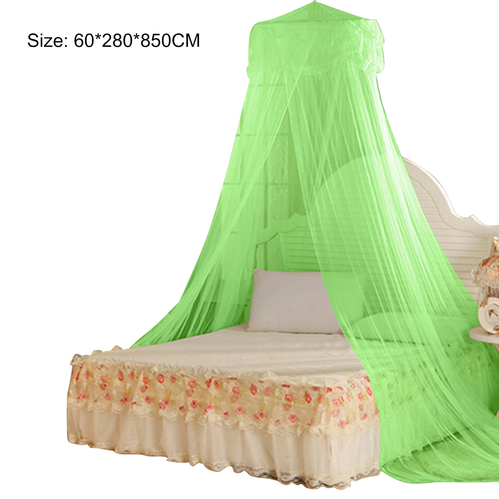 Ayyufe Luxury Mosquito Net Bed Canopy; Bed Net Lace Translucent Elegant Lightweight Breathable Safe Curtain for Decor; Pink