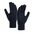 thumbnail image 1 of Sonducket Guante de manopla para mensajes de texto con pantalla táctil para hombres y mujeres, dedos cálidos mientras usa dispositivos Premium guantes y mitones Azul oscuro, 1 of 6