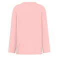 thumbnail image 5 of Fonma Women's Long Sleeve Crewneck Cotton Basic T-Shirt Solid Color Soft Comfy Casual Tops Fall Shirts for Women 2024 Light pink S, 5 of 5