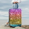 thumbnail image 7 of Fuzoiu Glitter Rainbow Print Suitcase Cover,Washable Luggage Covers for Suitcase,Elastic Luggage Protector Cover,Scratch Resistant Travel Suitcase Covers-Medium, 7 of 7
