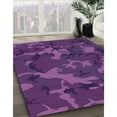 thumbnail image 2 of Ahgly Company Indoor Rectangle Patterned Dark Orchid Purple Area Rugs, 5' x 8', 2 of 6