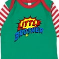 thumbnail image 4 of Inktastic Little Brother Superhero Boys Long Sleeve Baby Bodysuit, 4 of 5