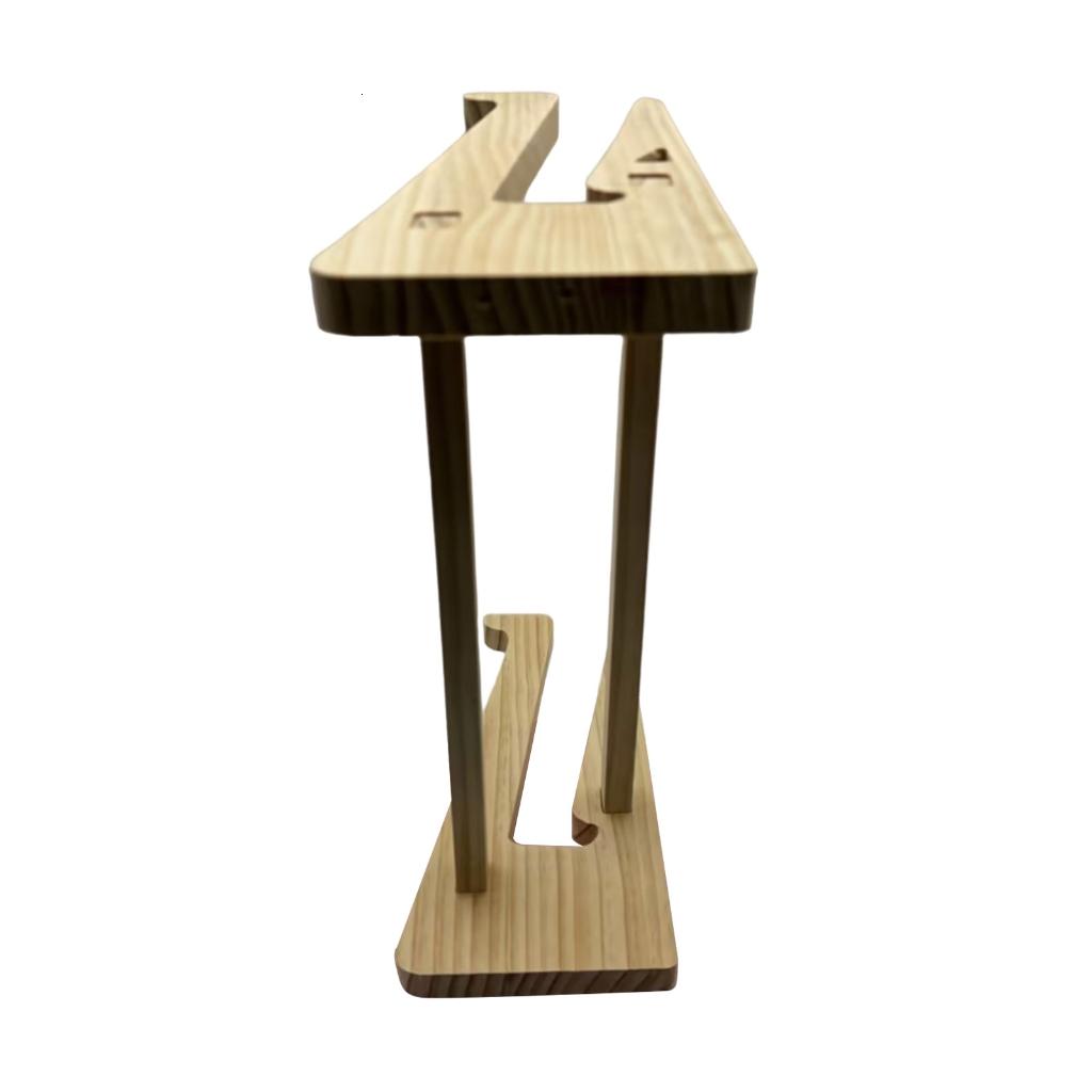 Tizuqe Space saving Essential Wood Laptop Stand Foldable Notebook Holder Rack