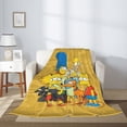 thumbnail image 4 of Manta de felpa suave y cómoda de Los Simpsons, manta de franela cálida y ligera para sofá cama de 80 x 60 pulgadas, 4 of 8
