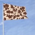 thumbnail image 5 of Square Decorative Flag 2x3ft Decorative Flag Without Flagpole For Home Office Outdoor Road Basketball Court Brown Cow Pattern, 5 of 7