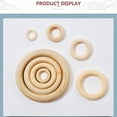 thumbnail image 2 of Vikakiooze Home Decor 20mm ~ 100mm DIY Accessories Log Rings Wooden Ring Handbag Fastener, 2 of 8