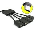 thumbnail image 6 of Yammee TypeC MicroUSB OTG 4 Port Adapter Power Cord for Multiple Devices Phones, 6 of 9