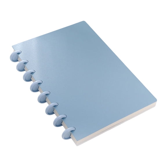 A5 Discbound Notebook with 8-Disc Binding, Removable Pages, Poly Cover Planner for Work, Travel, Note Taking, Journaling, And Daily Organization, 1 Coil
