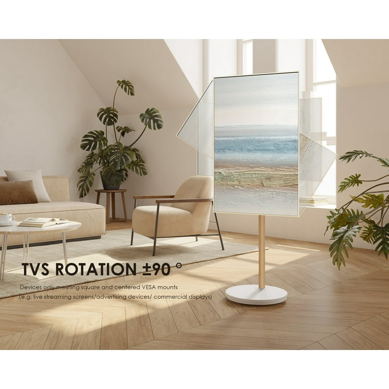 FITUEYES Design Slim Corner TV Stand with Wheels Mount for