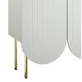 thumbnail image 3 of TMS Pavlina Scalloped 3 Door Sideboard, White, 3 of 6