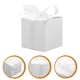 thumbnail image 2 of WORGEOUS 50 Uds. Cajas de almacenamiento de dulces cuadradas blancas, cajas de dulces de papel para bodas, recuerdos de fiesta, 2 of 7