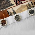 thumbnail image 4 of Feelyou Rustic Farmhouse Men Blackout Curtains Set of 2 (52x84 Each), Hippie Bohemian Aztec Window Curtains, Retro Buffalo Patchwork Curtains and Drapes, Window Curtains Home Decor, 4 of 6