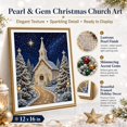 thumbnail image 5 of Christmas Pearl Diamond Painting DIY Art Kit with Frame (5D) Christmas Pearl Bead Art Craft for Adults,Gemstone Diamond Dots Bead Painting for Home Wall Decor, 5 of 7