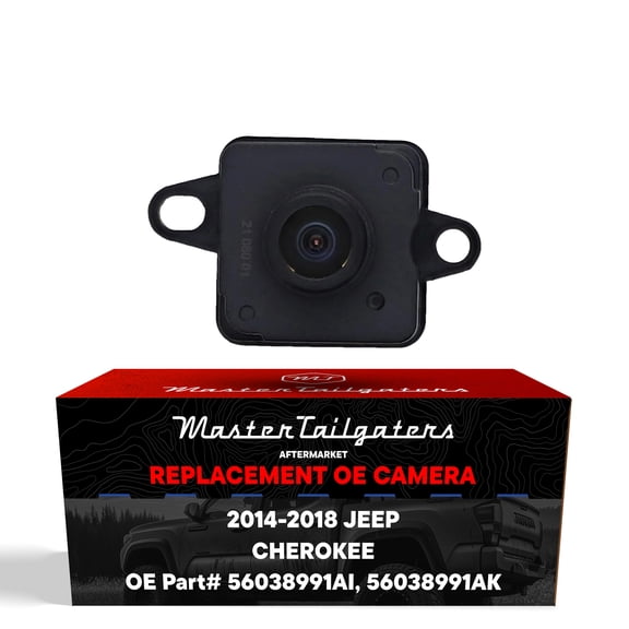Master Tailgaters Replacement for Jeep Cherokee (2014-2018) Backup Camera OE Part # 56038991AI, 56038991AK
