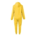 thumbnail image 7 of Sweatsuits for Women Set 2 Piece Jogging Outfits Long Sleeve Hoodie Sweatshirt Sweatpants Tracksuit Yellow XL, 7 of 7