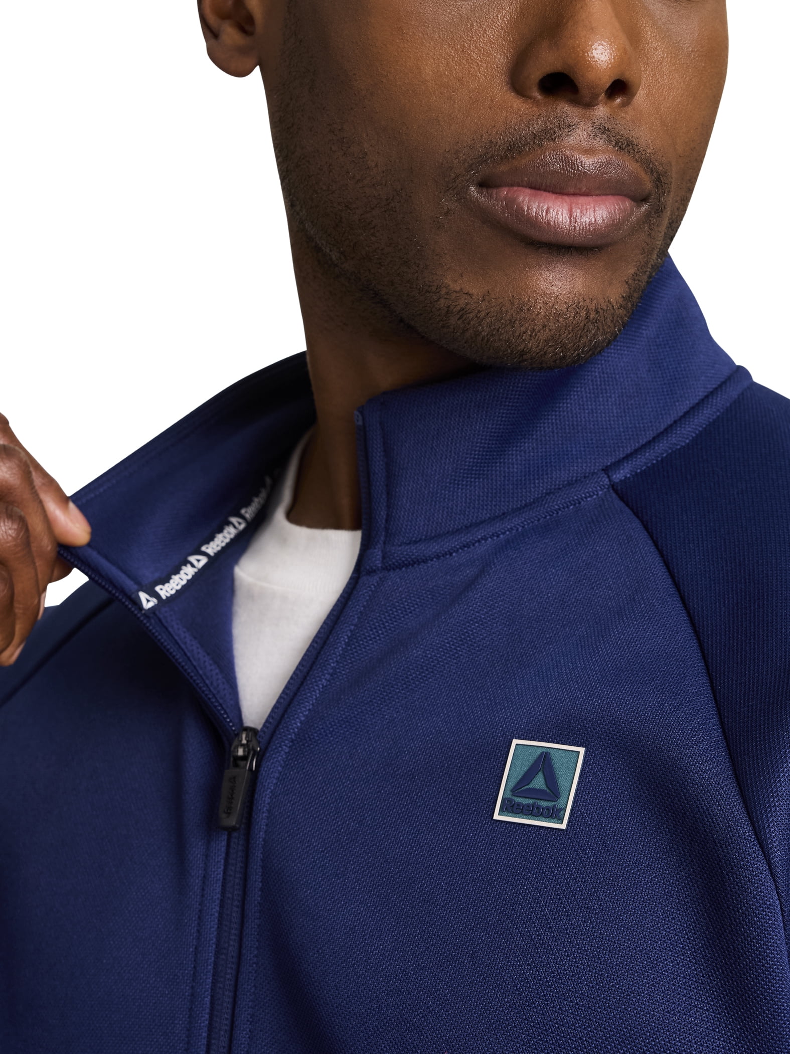 Reebok Men's and Big Men's Tenacity Mock Neck Full Zip Jacket, Sizes S-3XL