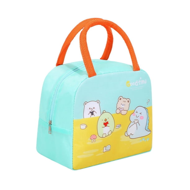 Bolsa de almuerzo con dibujos animados, bolsa de almuerzo con aislamiento, linda bolsa de almuerzo con arroz, bolsa de almuerzo portátil, bolsa con aislamiento