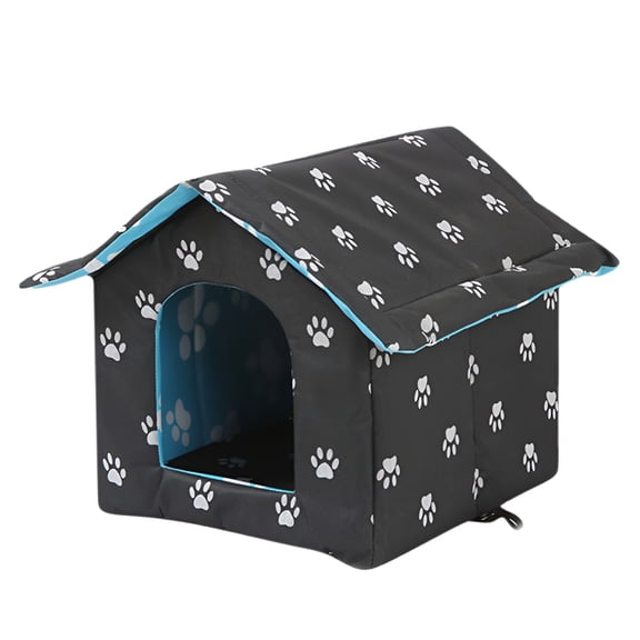 LAMIRO Outdoor Feral Cat Shelter-Cat Houses for Outdoor Cats Winter Insulated Waterproof Cat House Thickened Weatherproof Foldable Stray Cats Shelter