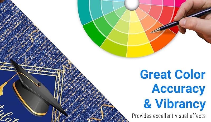 60.2*78.7IN 2025 Class Graduation Backdrop for Photography Gold and Blue Bachelor Cap Balloon Grad Congrats Party Banner Background for Picture Photo Photobooth Decoration