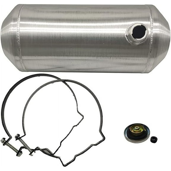JSD AUTO PARTS fuel/gas tank 8 Gallons 10"x24" End outlet 1/4" NPT Aluminum