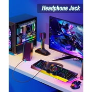 LENRUE Computer Speakers for Desktop Monitor, USB/USB-C Powered PC Speakers with Loud Stereo Sound, Headphone-in for Desktop, iMac, MacBook, Laptop, Monitor