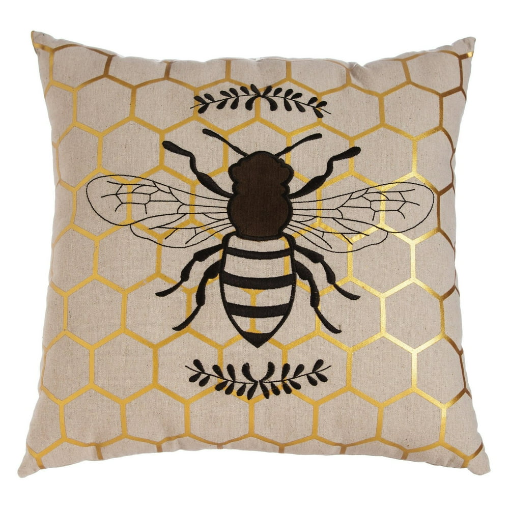 Evergreen Enterprises Natures Bounty Bee Outdoor Pillow
