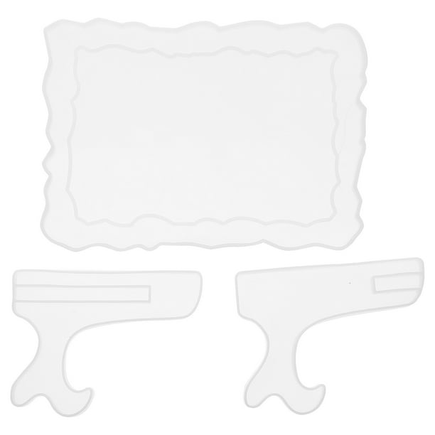 KAKOWELY 1 juego de moldes de silicona para marcos de fotos, moldes de epoxi para bricolaje, suministros para hacer marcos de fotos