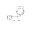 thumbnail image 4 of Personal Makeup Mirrors 10X Lighted Makeup Mirror Makeup Mirror With Lights Bathroom Mirror ,Widely Use, 4 of 5