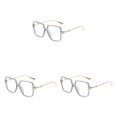 thumbnail image 3 of Jumpingount Manténgase concentrado y elegante con estas modernas gafas para computadora, gafas antiluz azul, montura gris dorada Type1 NO1, 3 of 6