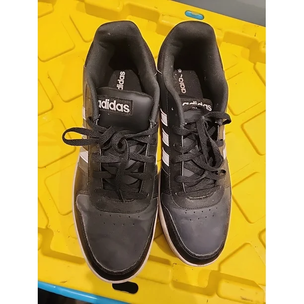 Ad-id-as Shoes Mens 16 Black White Hoops 2.0 Basketball Sneakers Lowtop B44699. J9