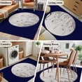 thumbnail image 5 of 2.7'x5' Area Rugs, Rustic Botanical Indoor Outdoor Area Rug for Living Room Bedroom, Simple Black Lines Spring Floral Washable Bathroom Rugs Kitchen Floor Carpet Mats Home Decor Aesthetic, 5 of 8