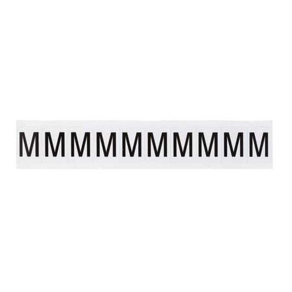 Letter Label,Character M,1-1/2 In. H,PK10 9713-M