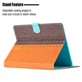 thumbnail image 2 of Dteck for Universal 8 inch Tablet Case,Slim PU Leather Card Slot Adjustable Folio Stand Cover Shockproof Protective Case for Universal 8 inch Tablet Cover, Orange, 2 of 7
