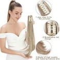 thumbnail image 5 of Sego Long Thick Claw Ponytail Hair Extension Synthetic Curly Real Hair Piece Big Wave Clip in Hair Extensions For Women, 5 of 7