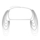thumbnail image 3 of Collar de cadena de hombro con borla nupcial Blanco Sunnimix Collar de mujer, 3 of 7