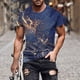 thumbnail image 2 of Camisetas de Manga Corta para Hombre Imprimir Cuello Redondo Camiseta de Moda Casual, Camiseta de Disfraz de Poliéster para Uso Al Aire Libre, Diario Y de Verano de Primavera, 2 of 5