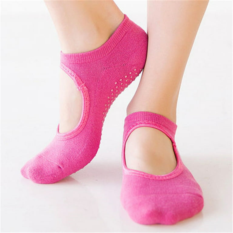  Anti Slip Athletic Plush Slipper Grip Socks Women