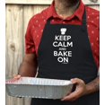 thumbnail image 4 of ThisWear Keep Calm and Bake On Funny Apron for Kitchen Baker Baking Two Pocket Apron for Women and Men Black, 4 of 7