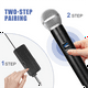 thumbnail image 2 of Micrófono de Karaoke Dinámico VHF de Mano Dual Inalámbrico con Receptor para Bodas, Fiestas, Discursos, Iglesias y Clubes, 2 of 5