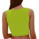 thumbnail image 3 of Pijama de poliéster para mujer, de color liso, con escote en V y base torcida, ajustado, de cintura alta, 3 of 6