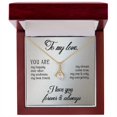thumbnail image 1 of To My Love Alluring Ribbon Necklace Message Card, 1 of 7