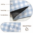 thumbnail image 5 of Blue Plaid Area Rugs 3x5 ft Retro Farmhouse Blue White Plaid Washable Rug Non Slip Indoor Carpet Absorbent Floor Mat for Living Room Bedroom Dining Room, 5 of 9