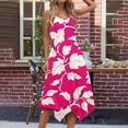 thumbnail image 1 of LOVZFMLL Robes Femmes Femme Mode Été Plage Imprimé Poches Débardeur Col Rond Sans Manches Robes Débardeur, 1 of 7